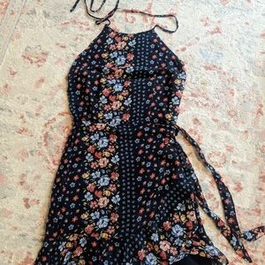 Abercrombie & Fitch Floral Mini Dress - Black and Multicolor NWOT